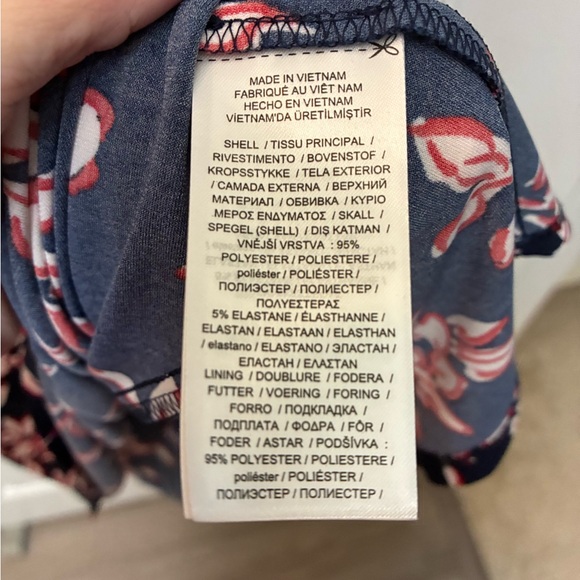 Ralph Lauren Navy Floral Long Sleeve Dress - Picture 5 of 5